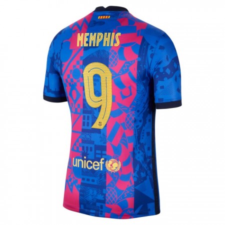 Billiga Fotbollströjor FC Barcelona Memphis Depay 9 Tredje tröja 2021/22 Kortärmad